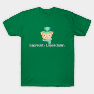 Leprecat:Leprechaun, Cute St. Patrick's day T-shirt T-Shirt